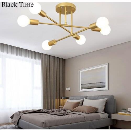 Modern LED Chandelier E27 Light Bulbs For Living Room Dining Room Kitchen Decor Light Ceiling Chandelier Indoor Lighting Fixture