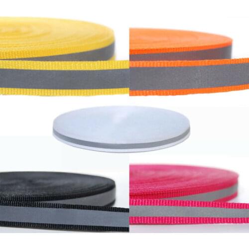 50M 15MM Reflective Tape Strip Sew-On Silver Fabric Trim Safty Vest 15MM lot