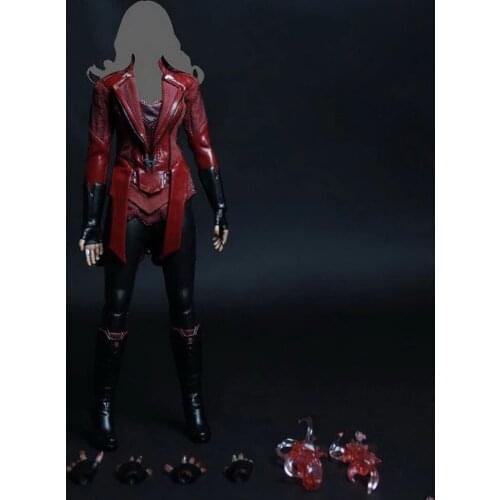 In Stock 1/6 Scale Female Figure Clothes Set Accessory Model Elizabeth Olsen Scarlet Witch for 12 inches Action Figure Body