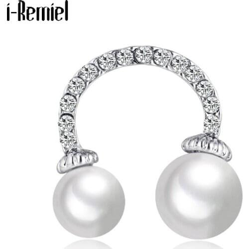 High-grade Creative Crystal Rhinestone Pearl Brooch Jewelry for Women Coat Cardigan Pins Scarf Buckle Sweater Accessories Gifts