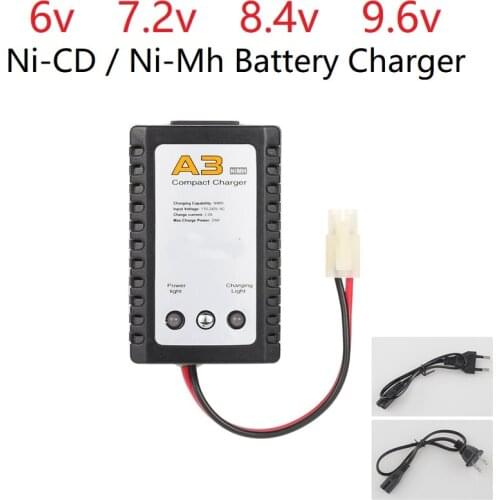 Professional edition A3 Charger 6v 7.2v 8.4v 9.6v Battery Charger for NiCd NiMH battery with Tamiya Plug Kep-2p Plug For RC toys