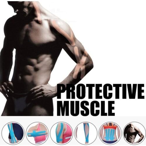 10PCS Pre Cut Muscle Paste Muscle Paste Sports Tape Ankle Wrist Elbow Waist Back Special-shaped Sportswear Accessories