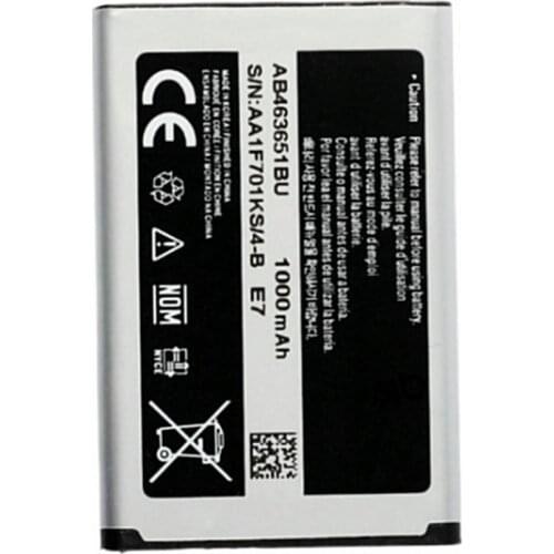 960mah AB463651BU for Samsung GALAXY W559 S5620I S5630C S5560C C3370 C3200 C3518 J808 F339 S5296 C3322 L708E S5610 New Original