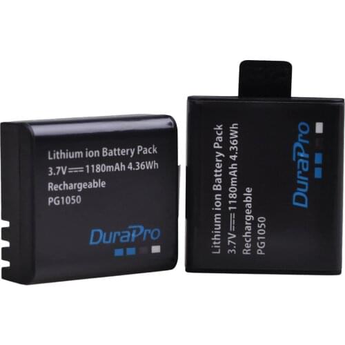 2pc 1180mAH PG1050 SJ4000 sj4000 Rechargeable Camera Battery for SJCAM SJ4000 SJ5000X M10 EKEN H9 H9R H8R H8 Action Cameras
