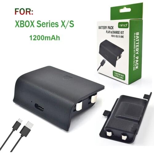 Rechargeable Battery for Xbox One Series X/S 1200mAh Wireless Controller Battery Pack Charging Kit for Xbox one Series X S