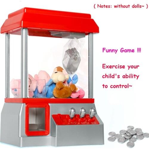 Kids Claw Machine Music Candy Grabber Coin Operated Game Doll Mini Arcade Machine Vending Without Toys Gift For Children