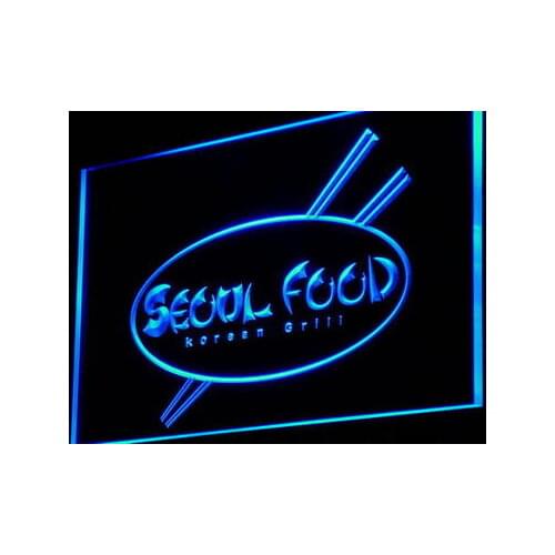 I972 Seoul Food Korean Restaurant NEW Decor Neon Light Light Signs On/Off Swtich 20+ Colors 5 Sizes
