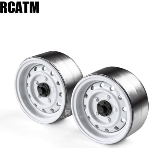 Classic 2pcs Metal 1.9inch Wheel Hub Rim Beadlock For 1/10 RC Crawler Car TRX4 Defender G500 TRX6 G63 D90 D110 Axial SCX10 90046