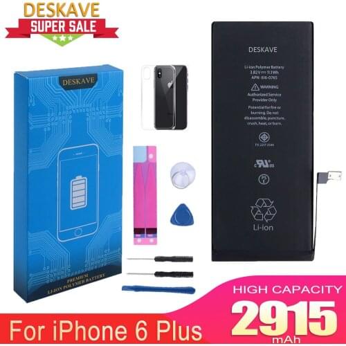 Lithium Polymer Battery For iPhone 6 Plus 6Plus Internal Batteria High Capacity 2915mAh Replacement Battery Retail Pack