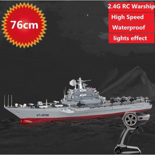 Remote control rc boat 76cm super big military remote control boat toy RC Warship Cruiser Warship Waterproof water play boat toy