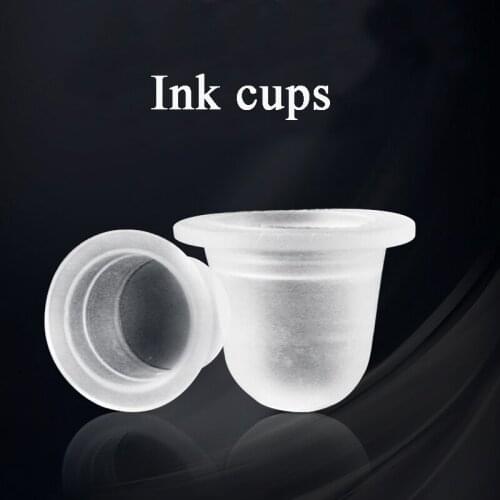Microblading Supplies Silicon Ink Cups Disposable Tattoo Pigment Container Cap Holder for Permanent Make Up Eyebrow Lip Tools