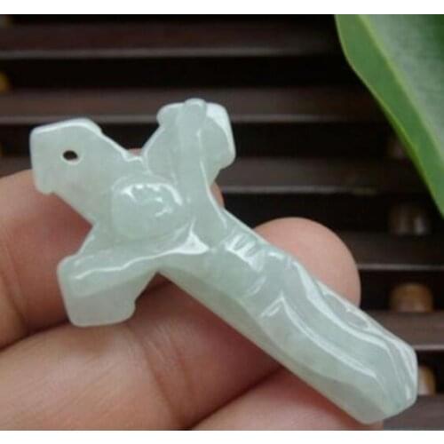 Trendy Natural Cross Jesus Men and Women Pendant Necklace