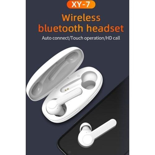 Smart Touch Bluetooth 5.0 Earphones TWS XY-7 HD Call True Wireless Earbuds Handsfree Stereo In-Ear Sports Headphones With Mic