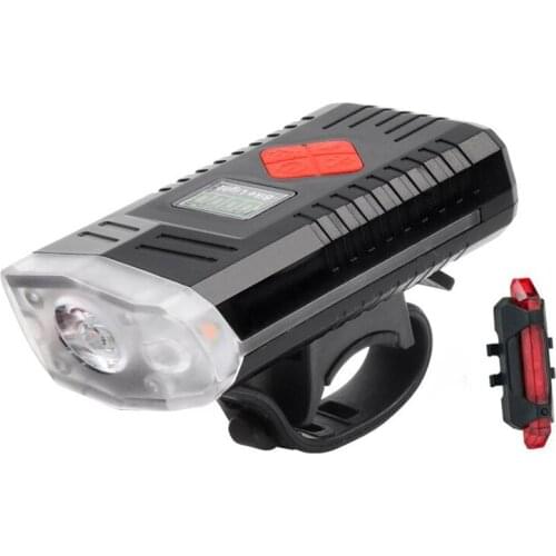 New USB Rechargeable Bike Light with Bell,1200 MAh 1000 Lumen Super Bright Bicycle Light,IPX4 Waterproof LED Bike Headlight