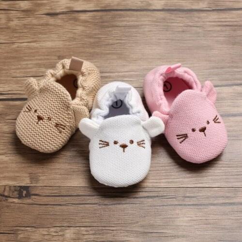 Newborn cartoon cute baby girl boy soles soft sliding baby first Walkers Shoes baby sports shoes