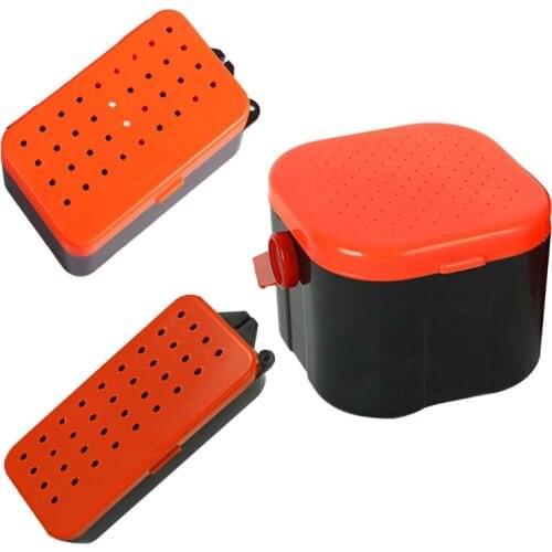 Portable Breathable Fishing Live Baits Container Holder Box Worms Lures Storage Earthworm Case Organizer