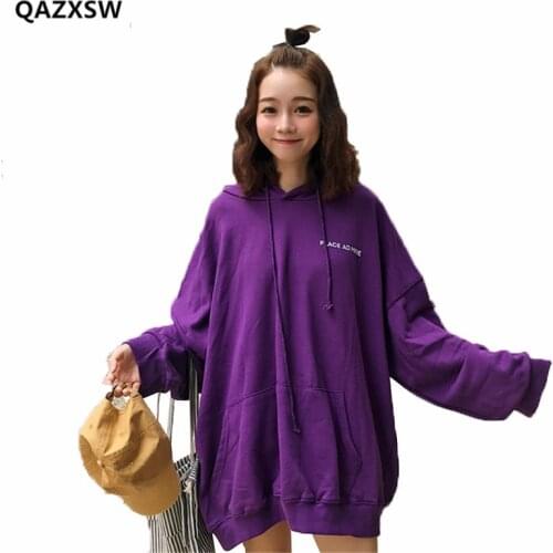Женские длинные толстовки QAZXSW China At AliExpress
