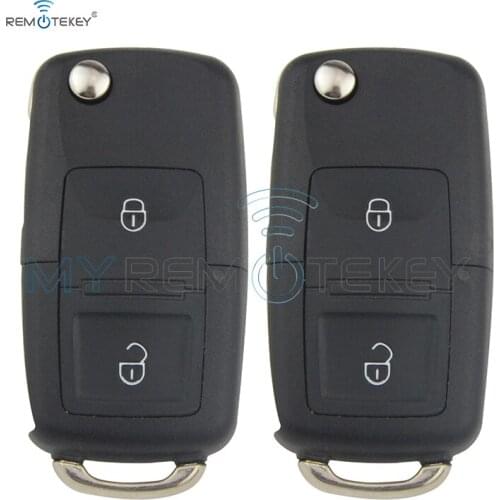 Remtekey 2pcs 1J0 959 753 AG ID48 434Mhz 2000 2001 2002 2003 2004 2005 for VW Volkswagen Passat Golf Bora Beetle Seat remtekey