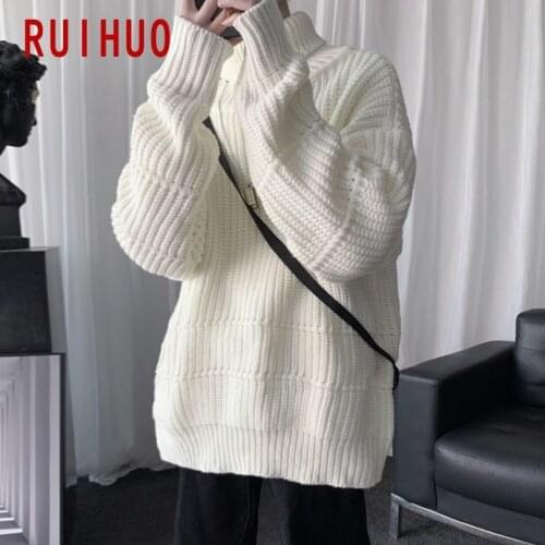 RUIHUO Men's Knitted Pullovers