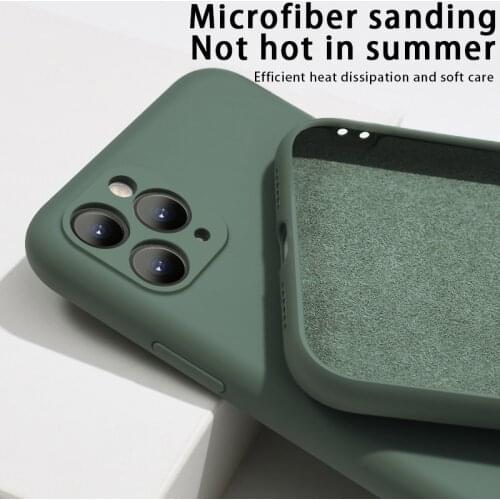 Luxury Soft Official Silicone Case For iPhone 11 X XS XR Pro Max Color Back Cover For iPhone 7 8 6 6S Plus SE 2020 Full Cases