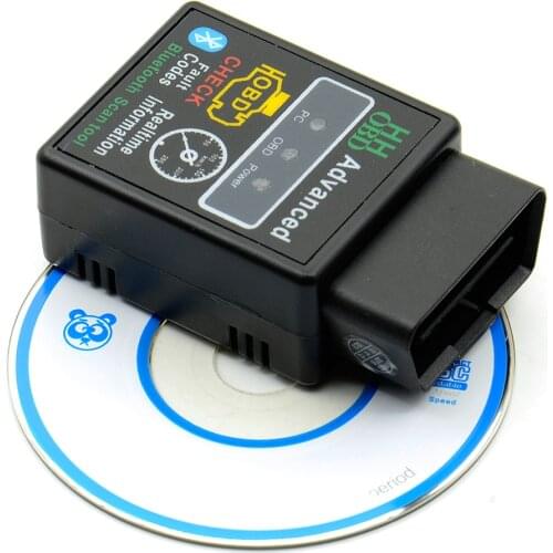 Bluetooth HH OBD ELM327 V2.1 Advanced MOBDII OBD2 EL327 BUS Check Engine Car Auto Diagnostic Scanner Code Reader Scan Tool