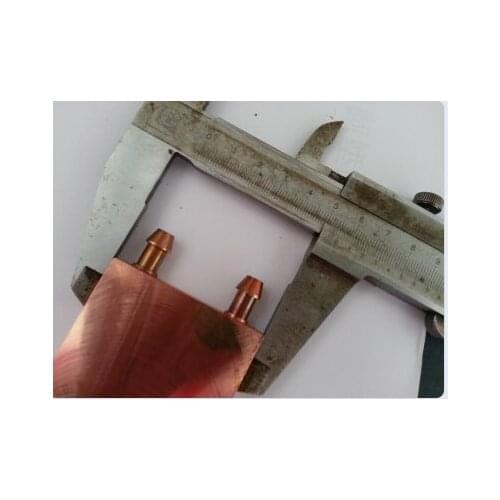 Pure Copper 55*55*10mm Water Block Flat out water/water cooled heat exchangers computer CPU refrigerator adapt cooling-head
