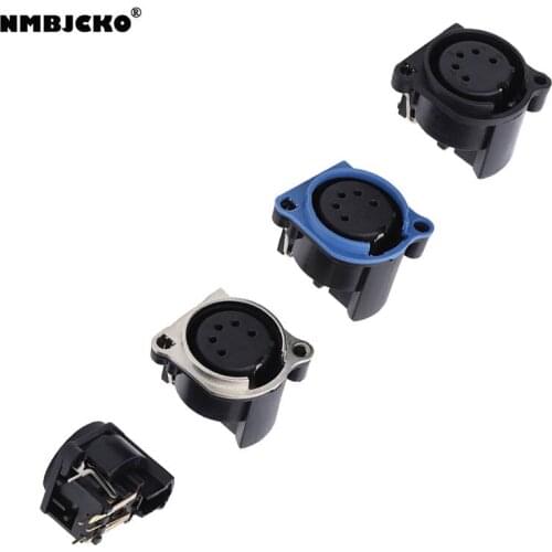 High quality A207 MODEL 100pcs/lot XLR Female PC Chassis Panel Mount Socket xlr female connector without lock