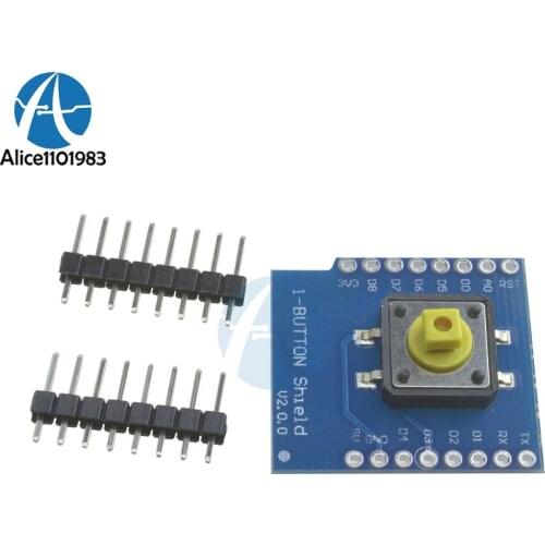 Wemos One Button Shield Diy Electronic PCB Board D1 Mini Button Module With Pin