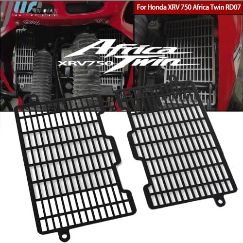 Motorcycle Aluminum Radiator Grille Guard Cover Water tank protection For Honda XRV750 XRV 750 RD07/RD07A XRV650 Africa Twin