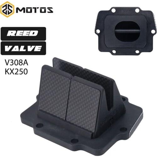ZS MOTOS Carbon Fiber Intake Reed Valve For KAWASAKI KX250 1987-2004 Motorcycle Intake Reed Valve For VForce3 V308A