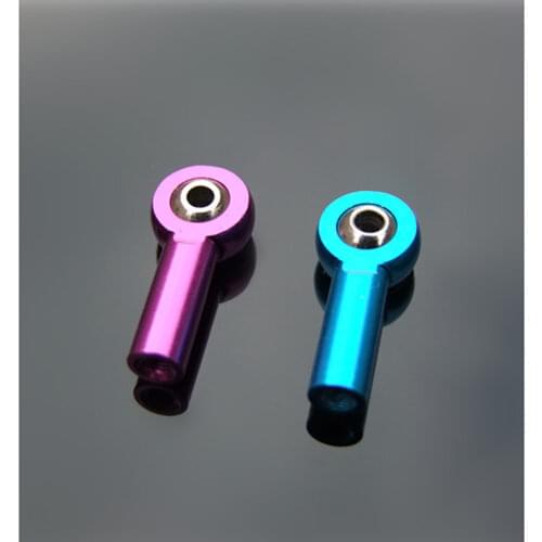 2pcs/Lot M3 Aluminum Alloy Fuchsia Metal Ball Head Buckle/Trolley Head /Link Head/Metal Steering Rod Ball Head Buckle