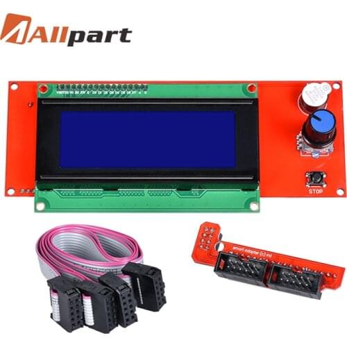 1PCS 2004 LCD Display 3D Printer Reprap Smart Adapter Controller Reprap Ramps 1.4 1.6 Mega2560 board 2004LCD Control
