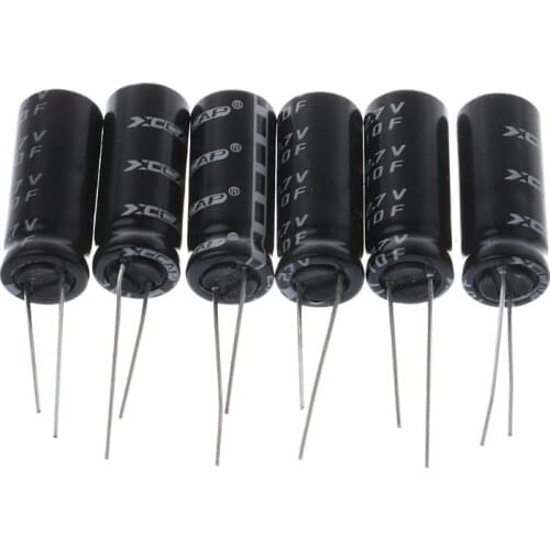 6x 2.7V 10F Cylindrical Ultra Super Farad Capacitor High Power Supercap 10x26mm