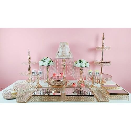 7-18pcs Fruit Tray Double Fruit Plates Home Decoration Accessories cake stand set