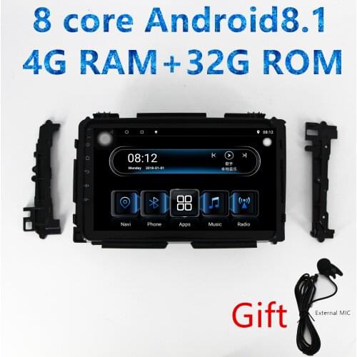 1din IPS car stereo radio 8core Multimedia Player for Honda Vezel HR-V HRV XR-V 2014 2015 2016 2017 2018 with navigation BT WIFI