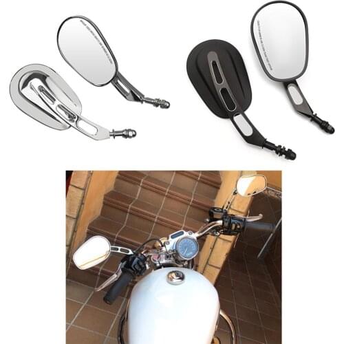 8mm Rear View Side Mirror For Harley Road King Touring XL 883 Sportster Fatboy Dyna FXDF FLSTF Softail Springer V-ROD Motorcycle