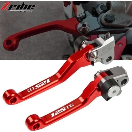 For HUSQVARNA TC125 125TC 2014 2015 2016 2017 2018 Motorbike CNC Dirt Bike Custom Made Folding handle Brake Clutch Lever