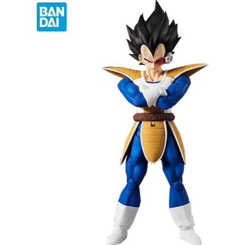 BANDAI Original Anime SHF Dragon Ball Z Super Black Vegeta 2.0 Action Figures Toys Figurine Model Doll Toys Kids Gift