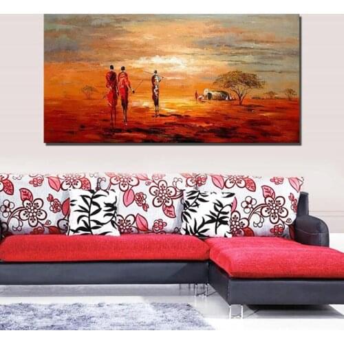 Handmade Oil Painting Custom Canvas Seascape Sunrise Wall Decoration Paintings Living Room Hanging Painting Handpainted Unframed