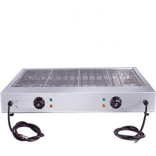 Commercial Electric BBQ 220V Smokeless Barbecue Stainless Steel Picnic Grill Camping Barbecue Tool EB-800