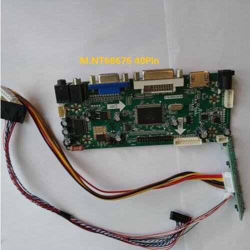 Kit for N173O6-L01/L02 Panel monitor 1600X900 17.3" VGA Screen M.NT68676 LED LCD HDMI DVI Controller board 40pin LVDS