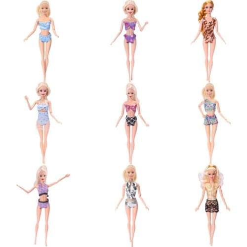 11 Set Fashion Accessories Doll Beautiful Swimsuits Suitable For Summer For Babies Dolls Girls Toy Gift