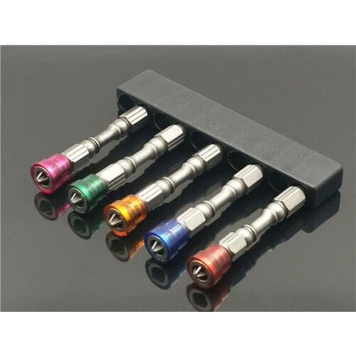 5Pcs Set 65mm Magnetic Drill Screwdriver Bits S2 Steel Cross Head Screw Driver Screwdrivers Kit Double Headed Hand Tools Drills