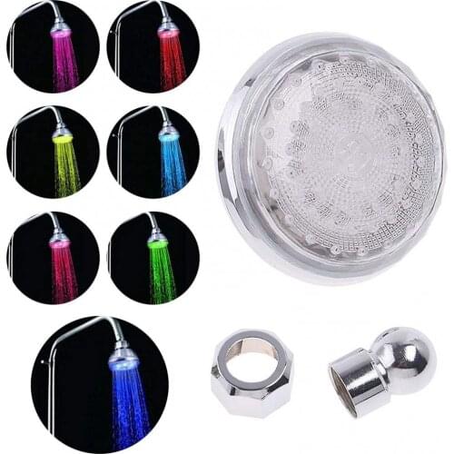 Shower Head LED Light Home Bathroom Automatic Changing Colorful Colors Changing Shower Faucet Water Light Night Light