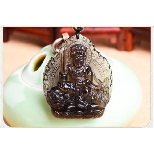 The new light spot of new ice Manjusri Zodiac Rabbit Pendant natal Buddha Pendant Korean male guardian
