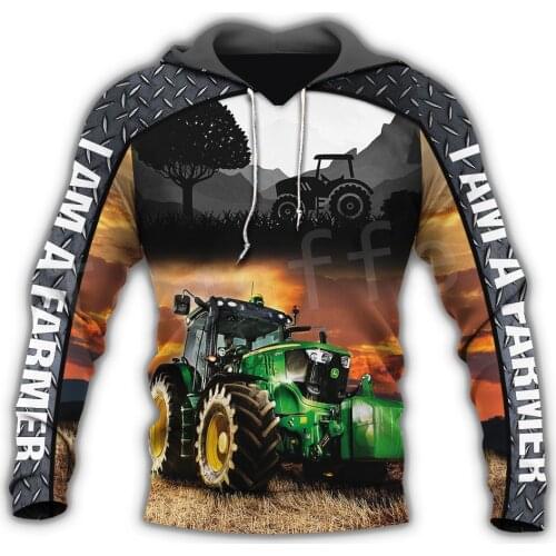 Tessffel Newest Worker Farmer Tractor instrument Tracksuit Funny NewFashion Pullover 3DPrint Zip/Hoodies/Sweatshirts/Jacket/ N-1