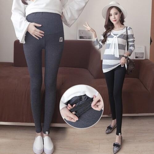 New arrival Spring Autumn Abdominal Pants Pregnant Women Trousers Straight Tube Natural Color Pregnant Clothes plus size M-2XL