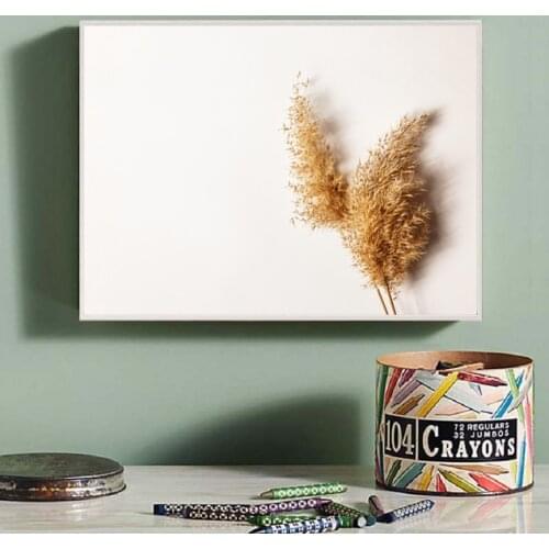 Reed Leaf Beige Plant Beautiful Autumn Scenery Canvas Painting Poster Photography Wall Art Bedroom Living Room Home Decoration