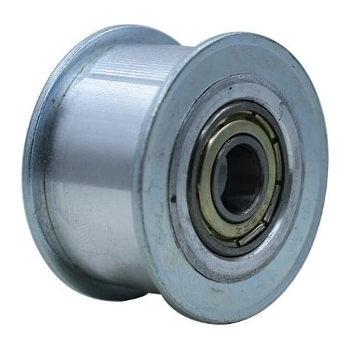 HTD5M 24T Idler Pulley, 16/21/27mm Belt Width, Bearing Idler Gear Pulley ,Without Teeth, 5/6/7/8/10/12/15mm Bore