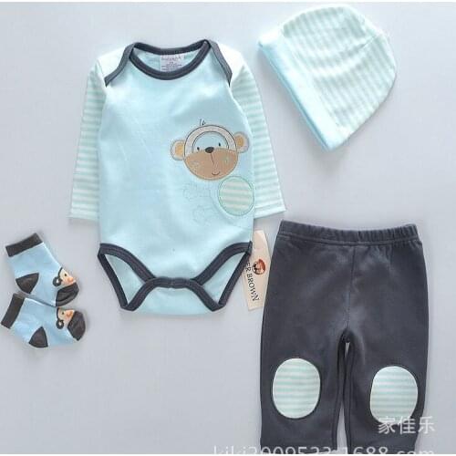 Blue new design sock+pants bodysuit 20-23inch baby reborn silicone babies doll clothes 4pcs/lot decorations for girls